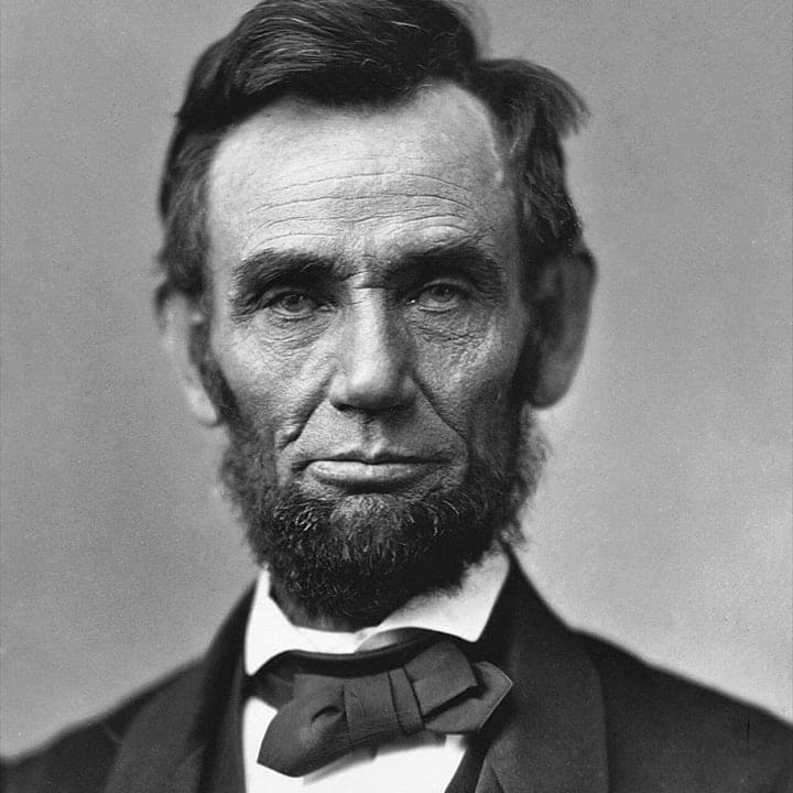 Before: a portrait of Abraham Lincoln